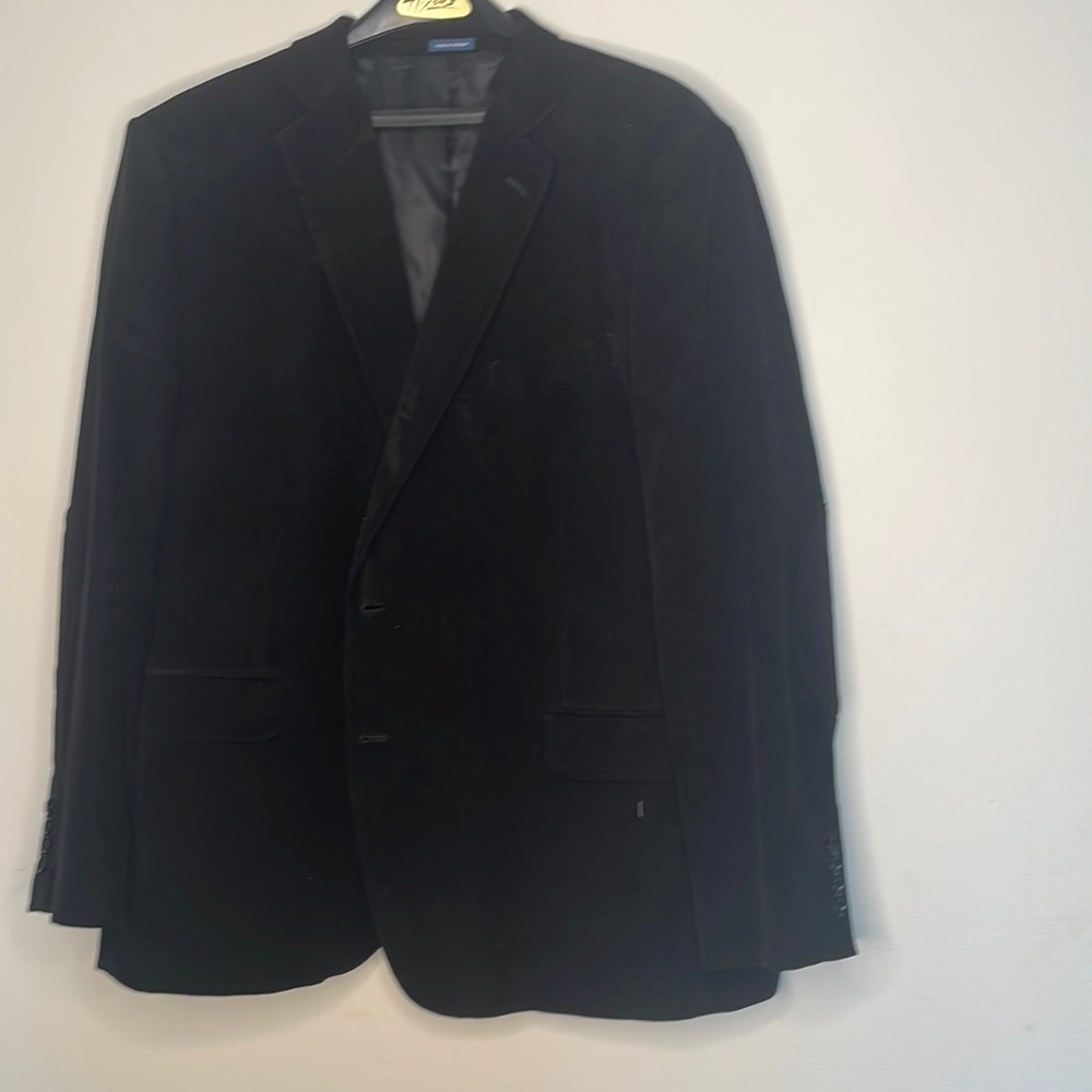Men’s 50R black corduroy sports coat